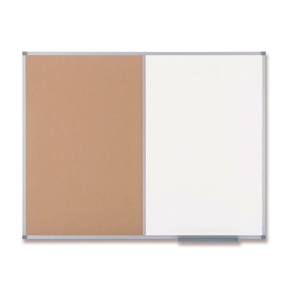 NOBO Classic Magnetic Whiteboard And Cork 1200X900 mm Board