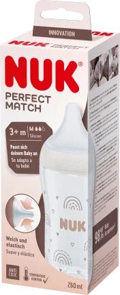 Babyflasche Perfect Match, beige, ab 3 Monaten, 260 ml, 1 St