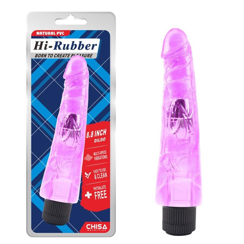 Вибратор CHISA Vibe Hi-Rubber 8.8 Purple