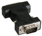 InLine 17790 кабельный разъем/переходник DVI-I HD15 M Черный