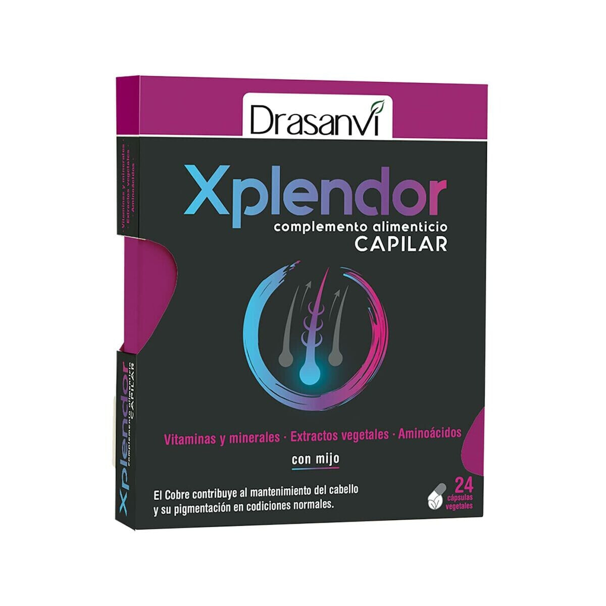 пищевая добавка от выпадения волос Drasanvi Xplendor (24 штук)