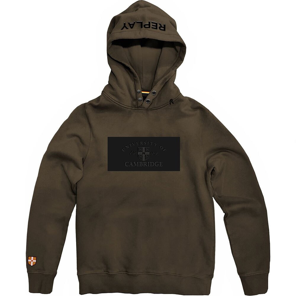 REPLAY Dyed Brushed Cotton Hoodie