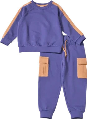 Set mit Pullover & Jogginghose, blau, Gr. 104, 1 St