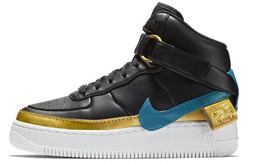 Nike Air Force 1 High Jester XX Black Blustery 小丑 高帮 板鞋 女款 黑金蓝 / Кроссовки Nike Air Force 1 High Jester XX Black Blustery AR0625-001