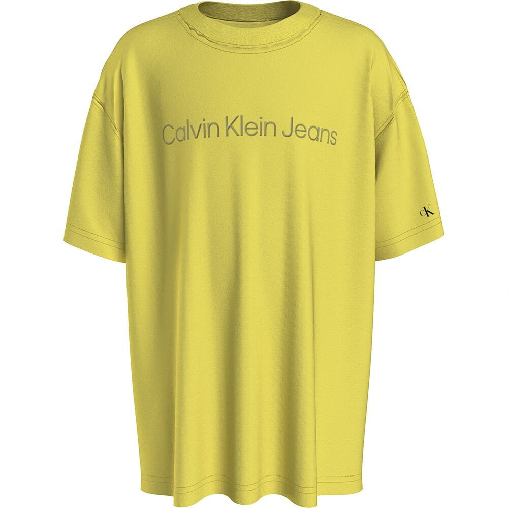CALVIN KLEIN JEANS Raised Embroidery Short Sleeve T-Shirt