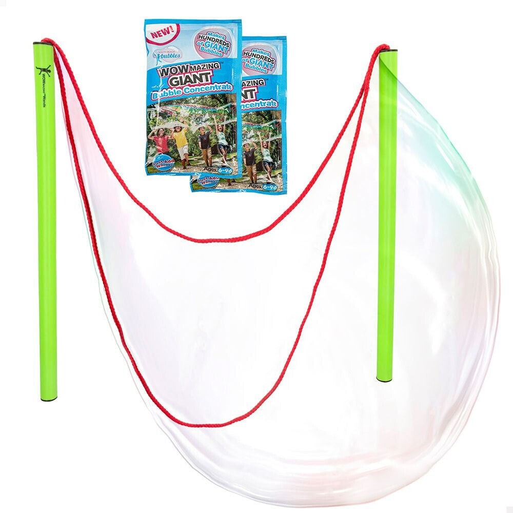WOWMAZING Giant Bubble Kit With 2 Envelopes Concentrated Soap