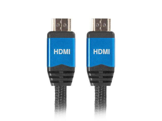 Lanberg CA-HDMI-20CU-0010-BL - 1 m - HDMI Type A (Standard) - HDMI Type A (Standard) - 3D - 18 Gbit/s - Black