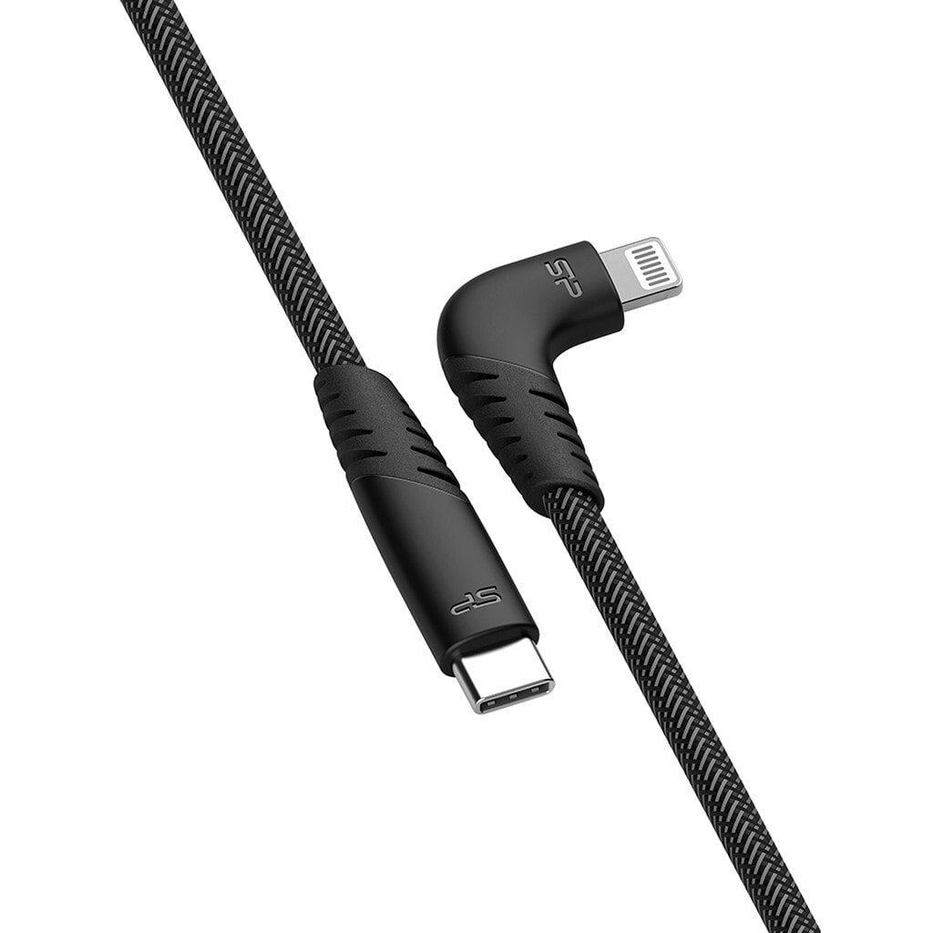Silicon Power SP1M0ASYLK50CL1G USB кабель 1000 m USB 3.2 Gen 2 (3.1 Gen 2) USB C USB C/Lightning Серый
