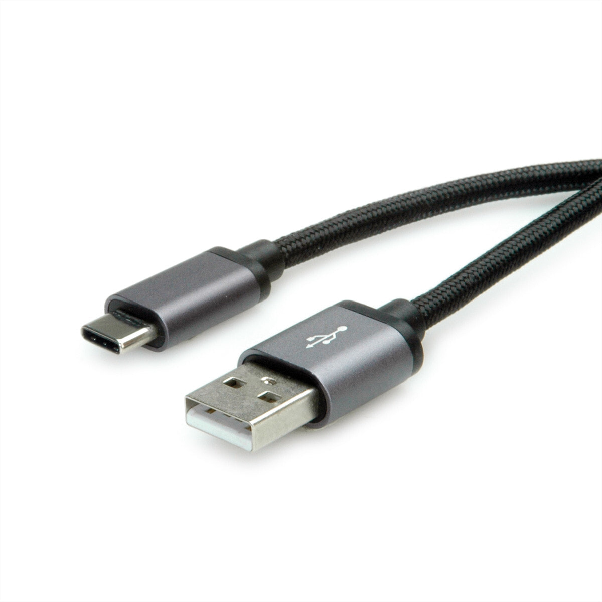 ROLINE 11029029 USB кабель 3 m 2.0 USB A USB C Черный, Серебристый 11.02.9029