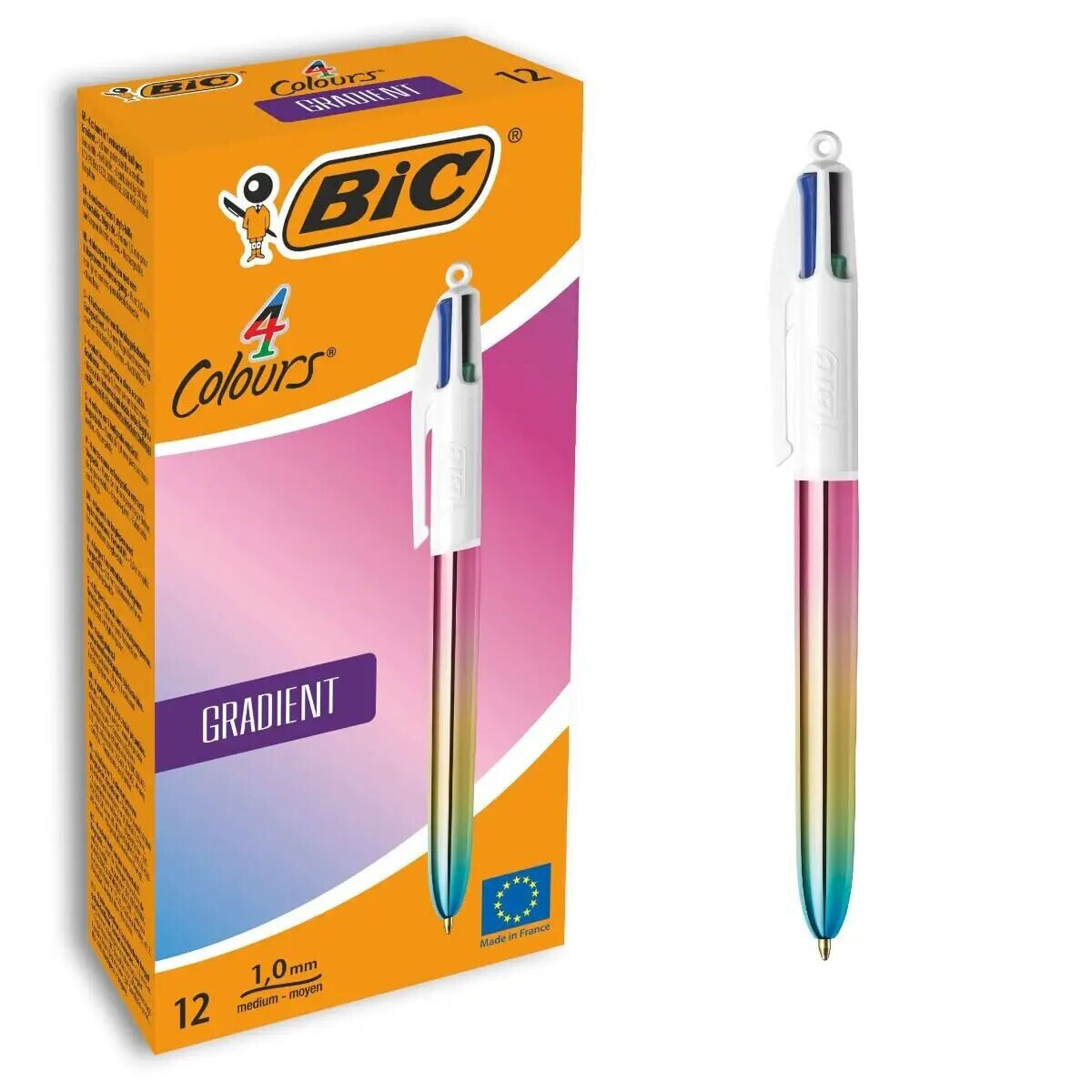 Pen Bic Gradient Multicolour 0,32 mm (12 Pieces)