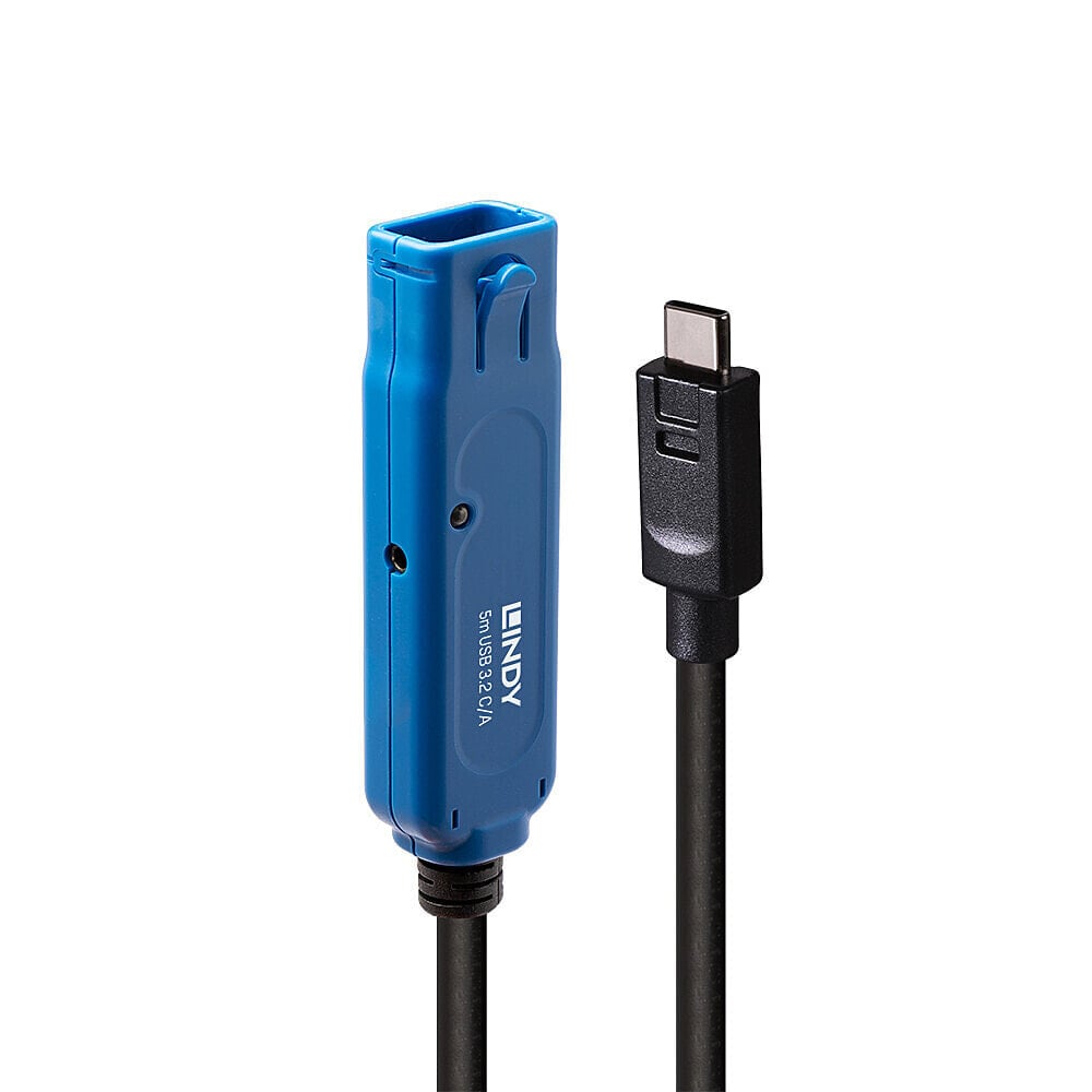 Lindy 43380 USB кабель 5 m USB 3.2 Gen 1 (3.1 Gen 1) USB C USB A Черный