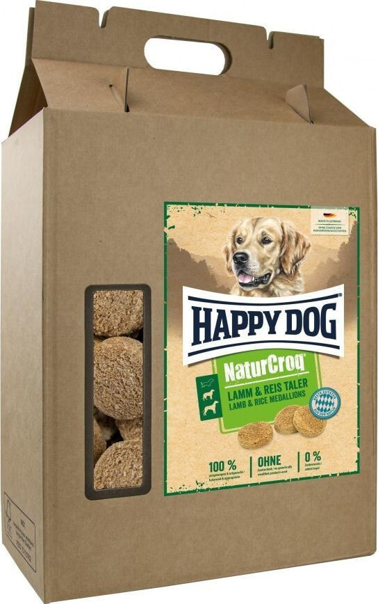 Лакомство для собак Happy Dog NaturCroq Lamm-Reis-Taler, talarki, przysmak dla średnich i dużych psów, jagnięcina - ryż, 5kg