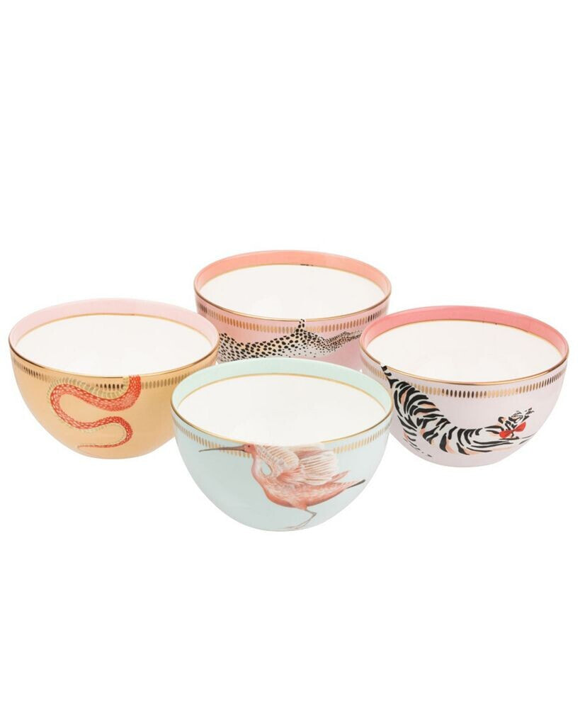 Yvonne Ellen animal Cereal Bowls, Set of 4