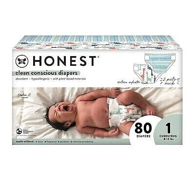 The Honest Company Clean Conscious Disposable Diapers Giraffes & Dots + Dashes