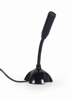 Микрофон Gembird MIC-DU-02, PC microphone, -67 dB, 100 - 16000 Hz, Omnidirectional, Wired, USB