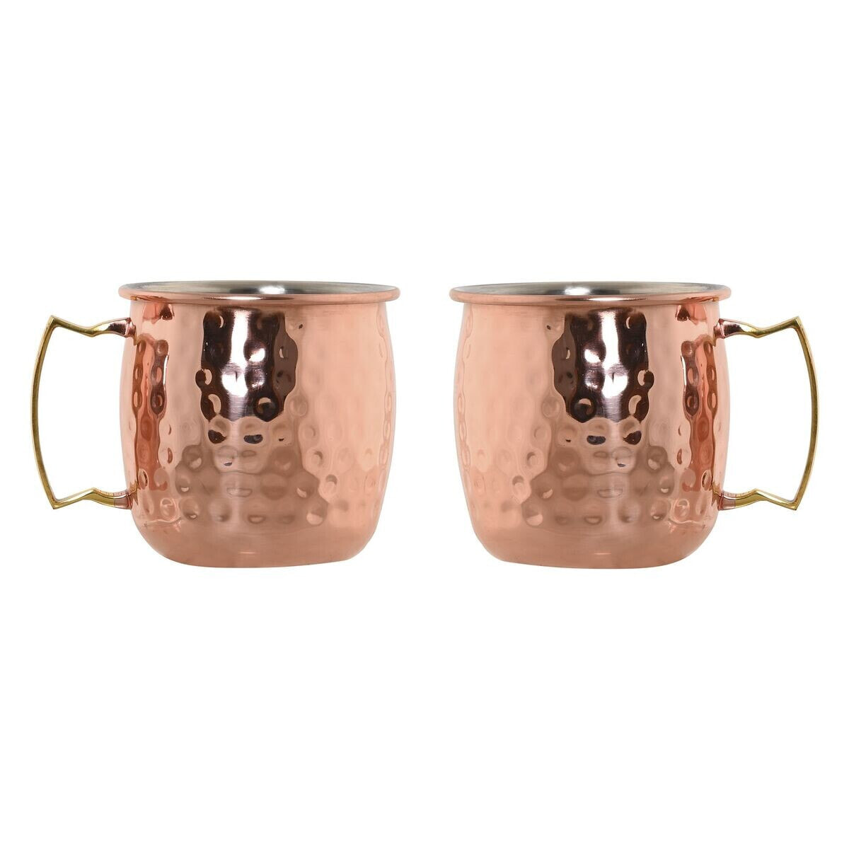 2 Piece Mug Set Home ESPRIT Golden 480 ml