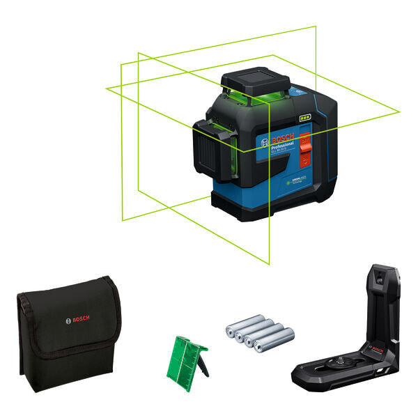 Bosch Linienlaser GLL 80-33 G mit Universalhalterung LB10 und Tasche