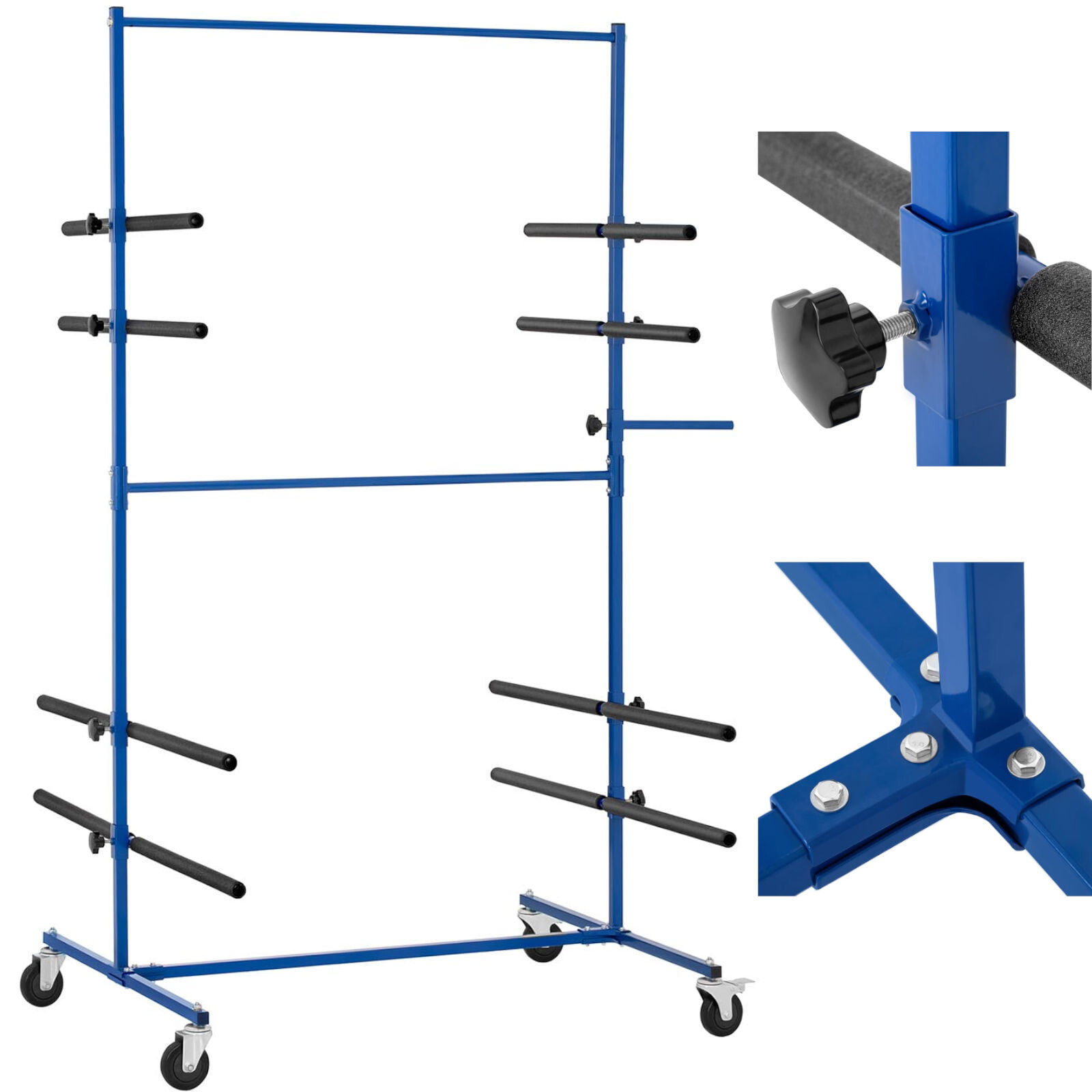 Stand, two-sided paint rack for spoiler bumpers, up to 120 kg