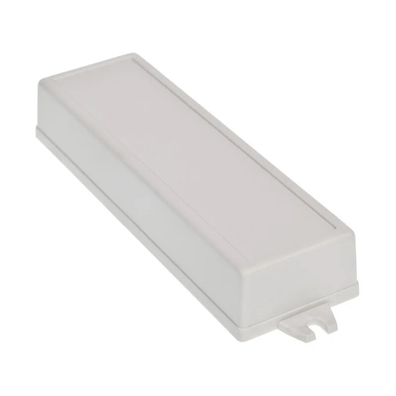 Plastic case Kradex Z51JU IP54 - 155x49x27mm light-colored with props