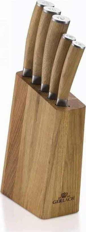 Gerlach GERLACH. KNIFE SET IN BLOCK 5pcs. NATUR GER320M