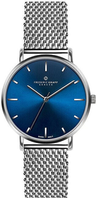 Мужские наручные часы с серебряным браслетом  FBJ-3520 Frederic Graff