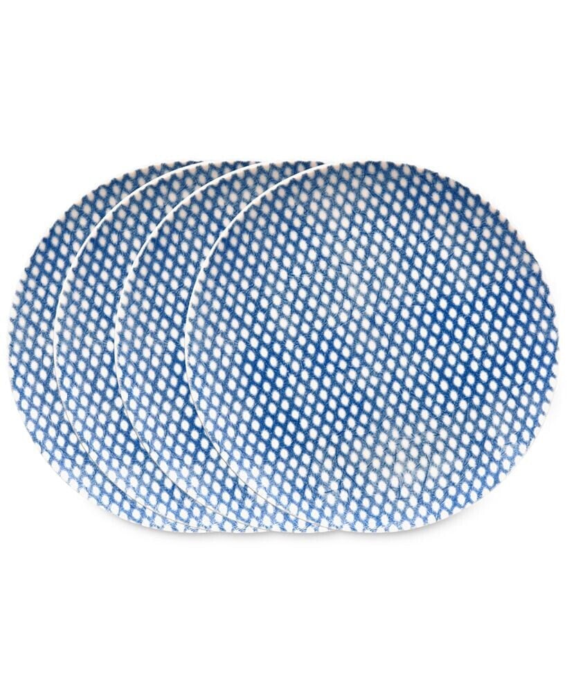 Hammock Dots Coupe Salad Plates, Set of 4