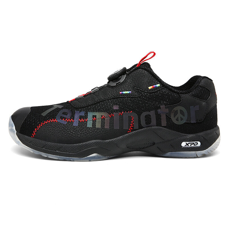 XPD Badminton Shoes Unisex Low-Top Black