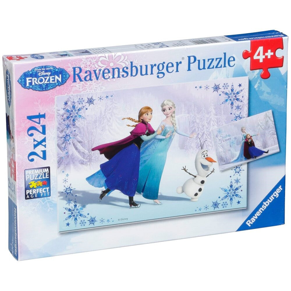 RAVENSBURGER Sisters Always 2x24 Pieces Disney Frozen Puzzle