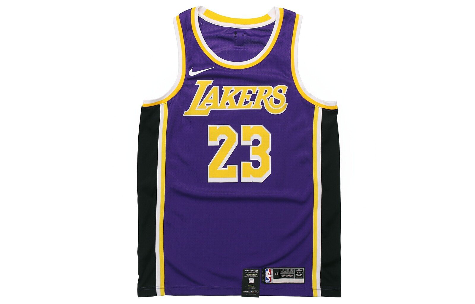 Nike NBA 套头圆领运动球衣背心 SW球迷版 宣告限定 湖人队 詹姆斯 23号 男款 紫色 / Nike NBA SW AA7097-514