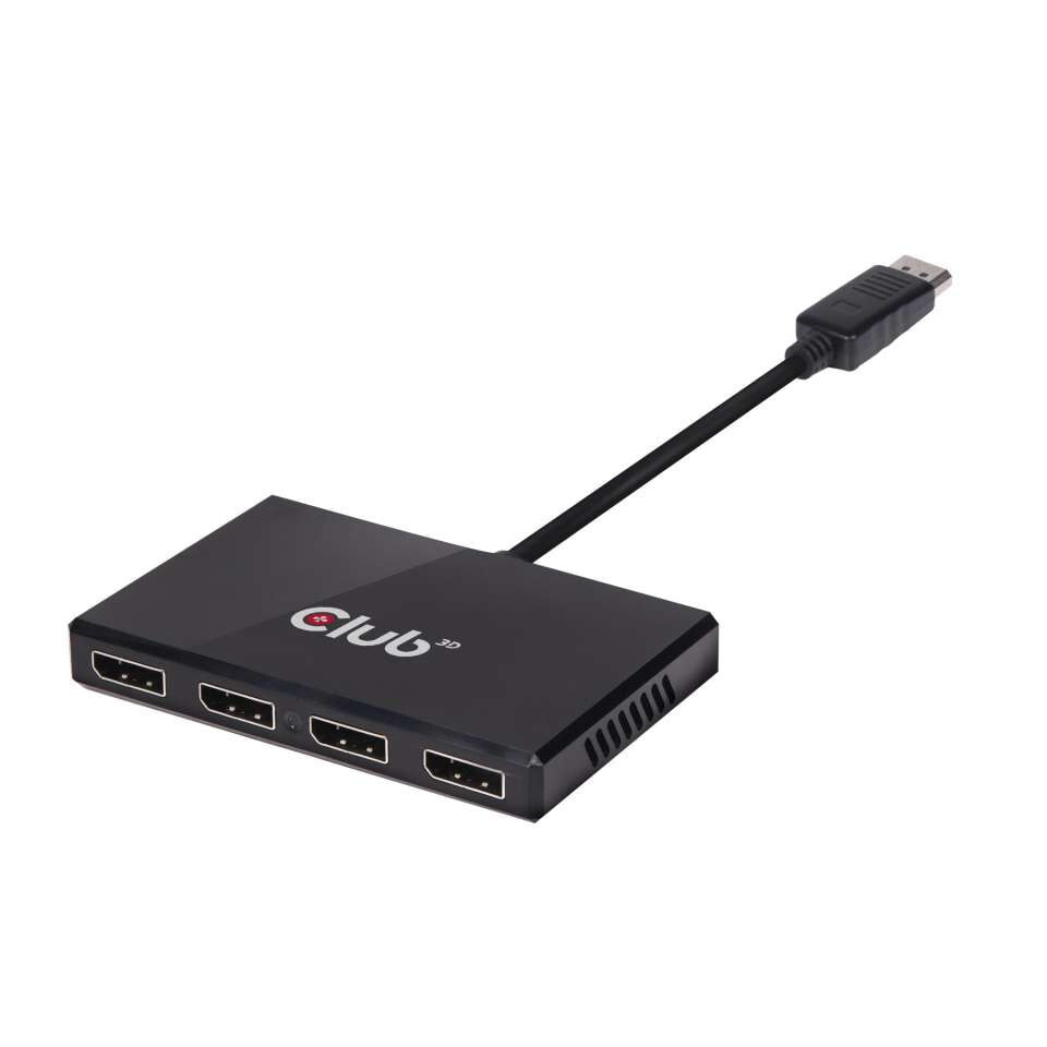 CLUB3D Multi Stream Transport Hub DisplayPort 1.2 Quad Monitor USB Powered CSV-6400