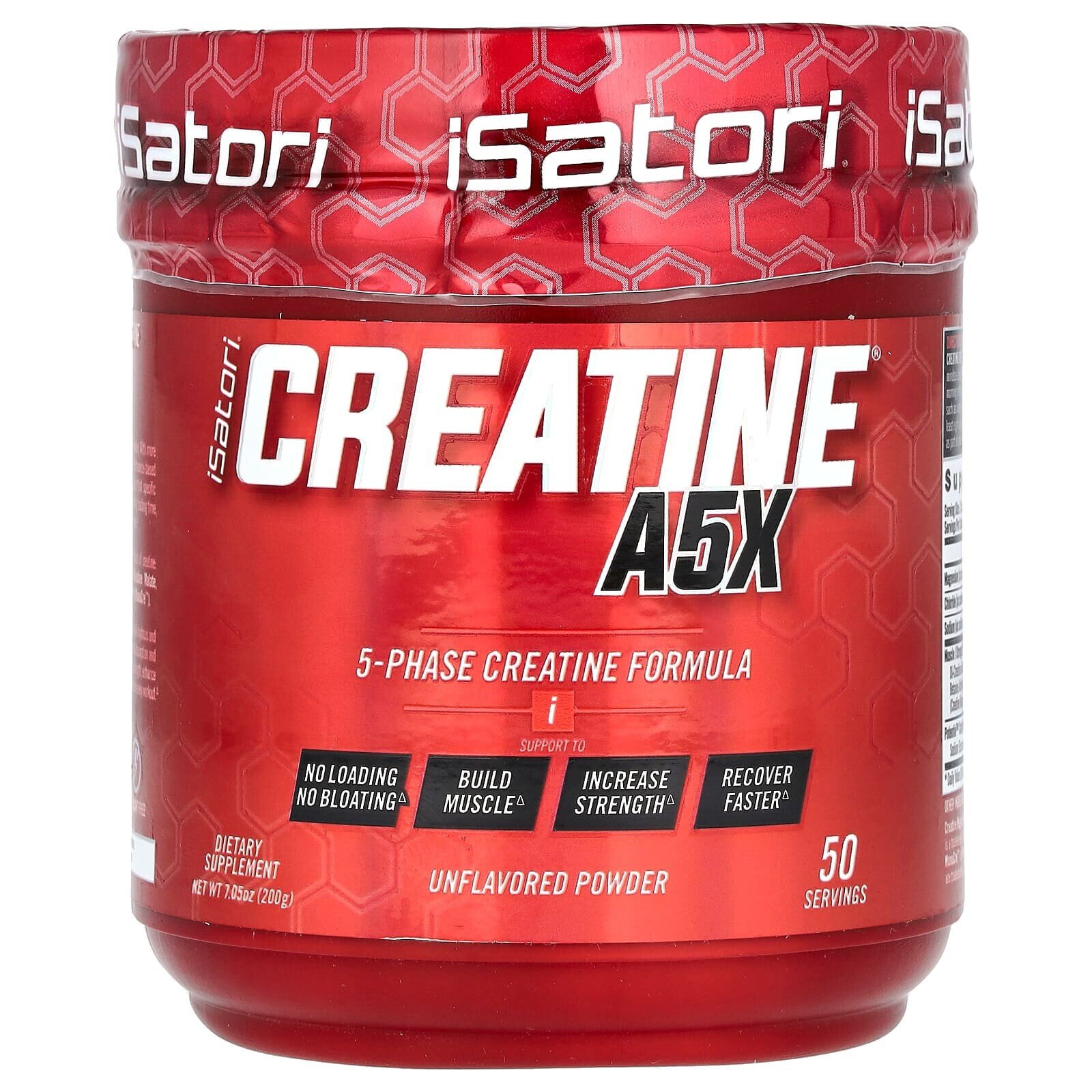 Creatine A5X Powder, Unflavored, 7.05 oz (200 g)