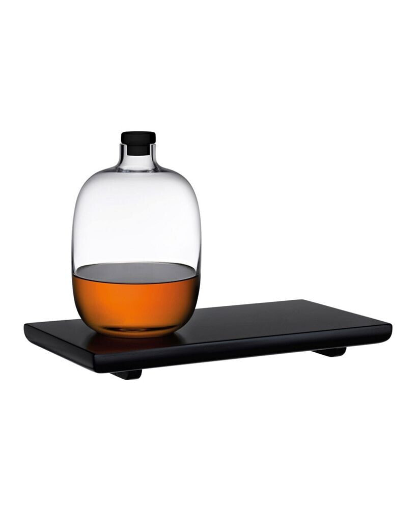 Nude Glass malt Short Whisky Bottle & Tray Set