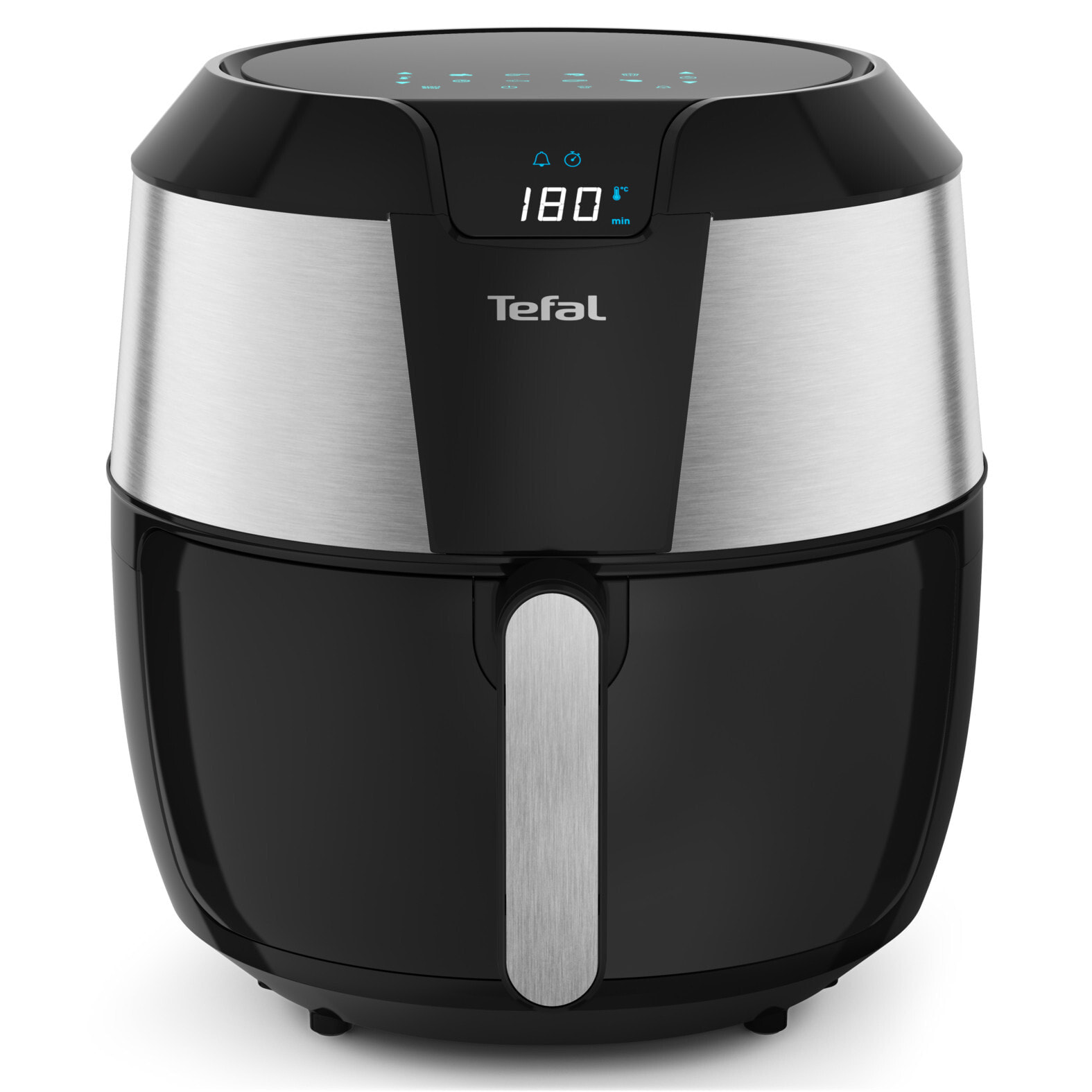 Tefal Easy Fry EY701 Одиночный 5,6 L Автономный 1700 W Аэрофритюрница с горячим воздухом Черный, Нержавеющая сталь EY701D