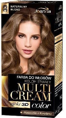Joanna Multi Cream Color No.33 Стойкая краска для волос, оттенок натуральный блонд