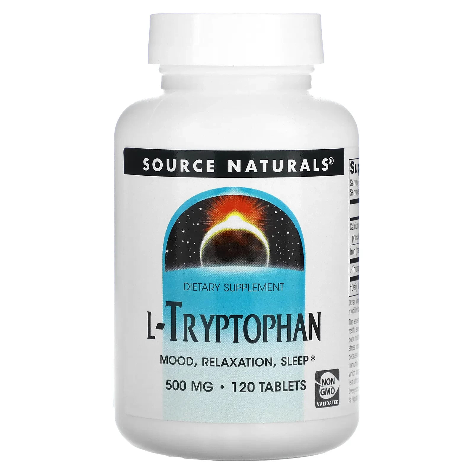 Source Naturals, L-Tryptophan, 1,000 mg, 90 Tablets