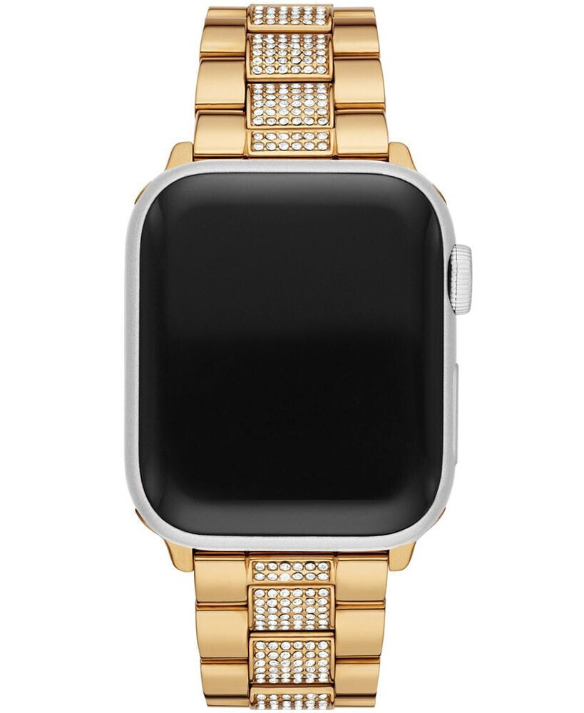 Michael Kors gold-Tone Stainless Steel Curb Chain Band for Apple Watch 38mm and 40mm