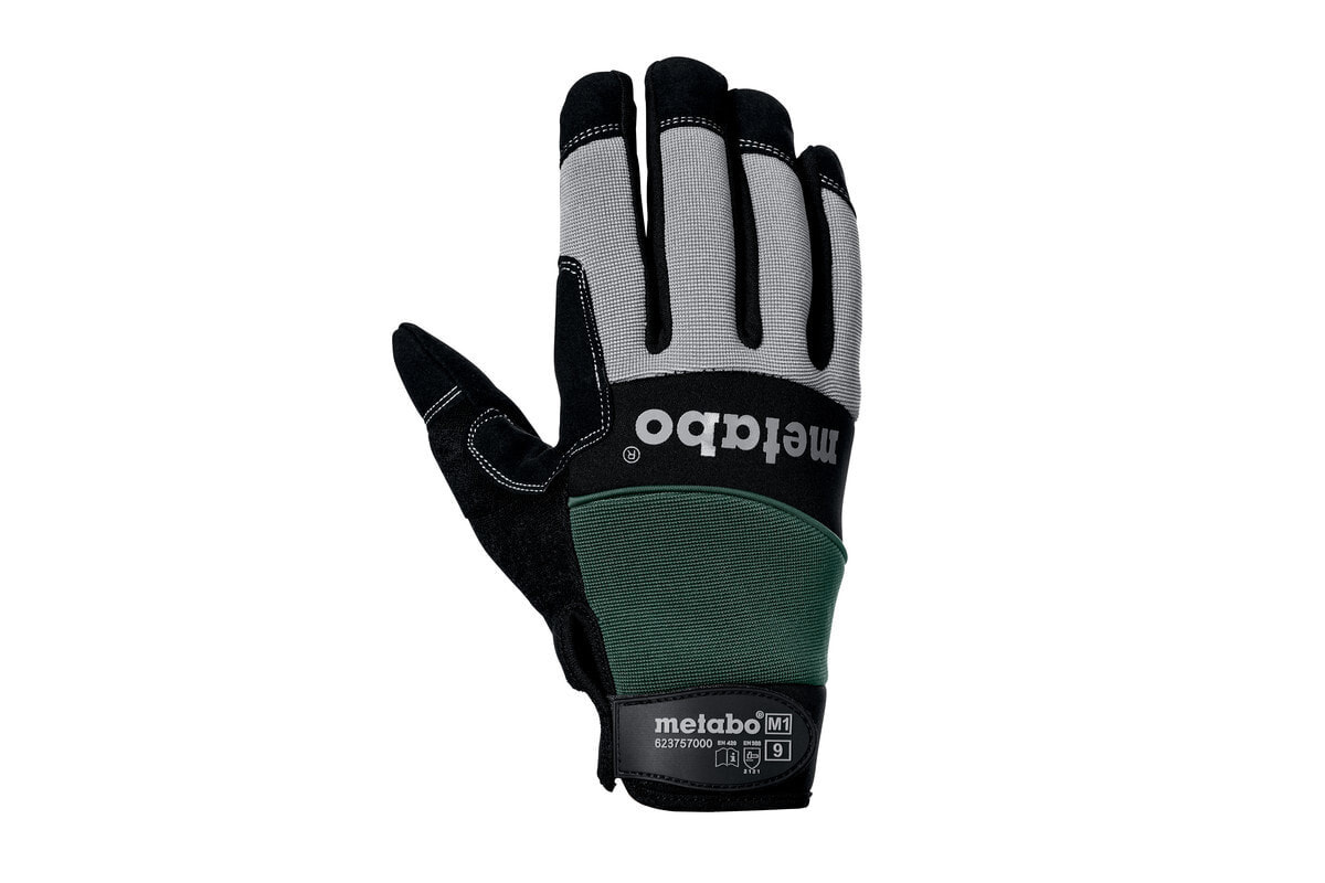 Metabo 623757000. Handwear type: Protective mittens, Product main colour: Black, Consumer life stage: Adult