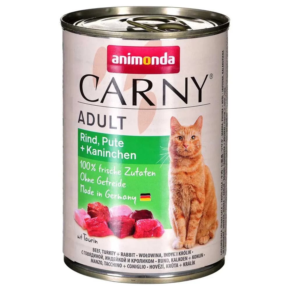 ANIMONDA Carny Adult Beef Turkey And Rabbit 400g Wet Cat Food