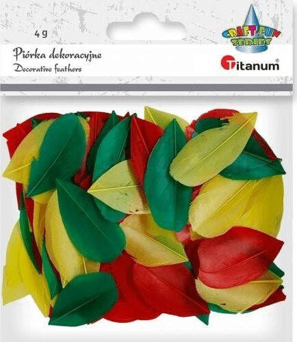 Titanum Feathers petals 4g red, green, yellow