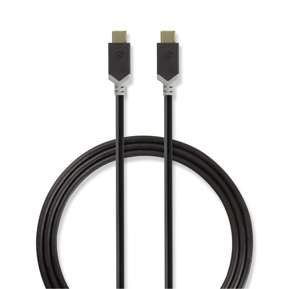 Nedis CCBW64700AT10 USB кабель 1 m 3.2 Gen 2 (3.1 Gen 2) USB C Антрацит