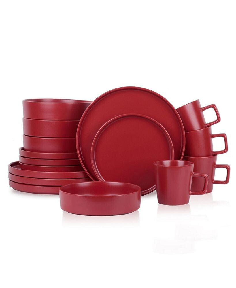 Stone Lain cleo 16 Piece Stoneware Full Set, Service for 4