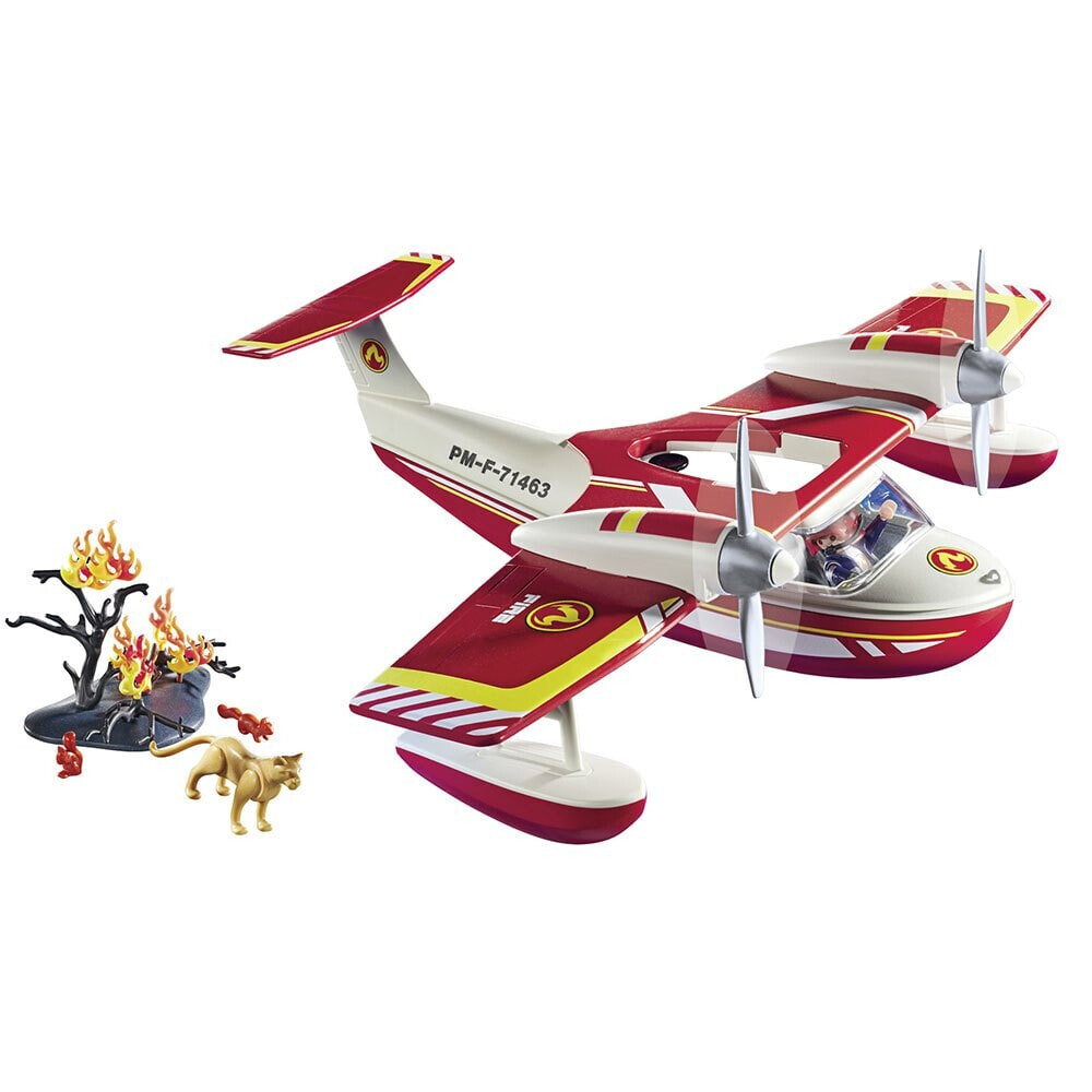 PLAYMOBIL Firefighting Plane With Extinguishing Function Construction Game