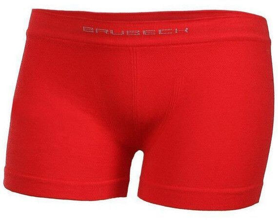Brubeck Comfort Cotton Junior Boxer Shorts Red s. 116/122 (BX10530)