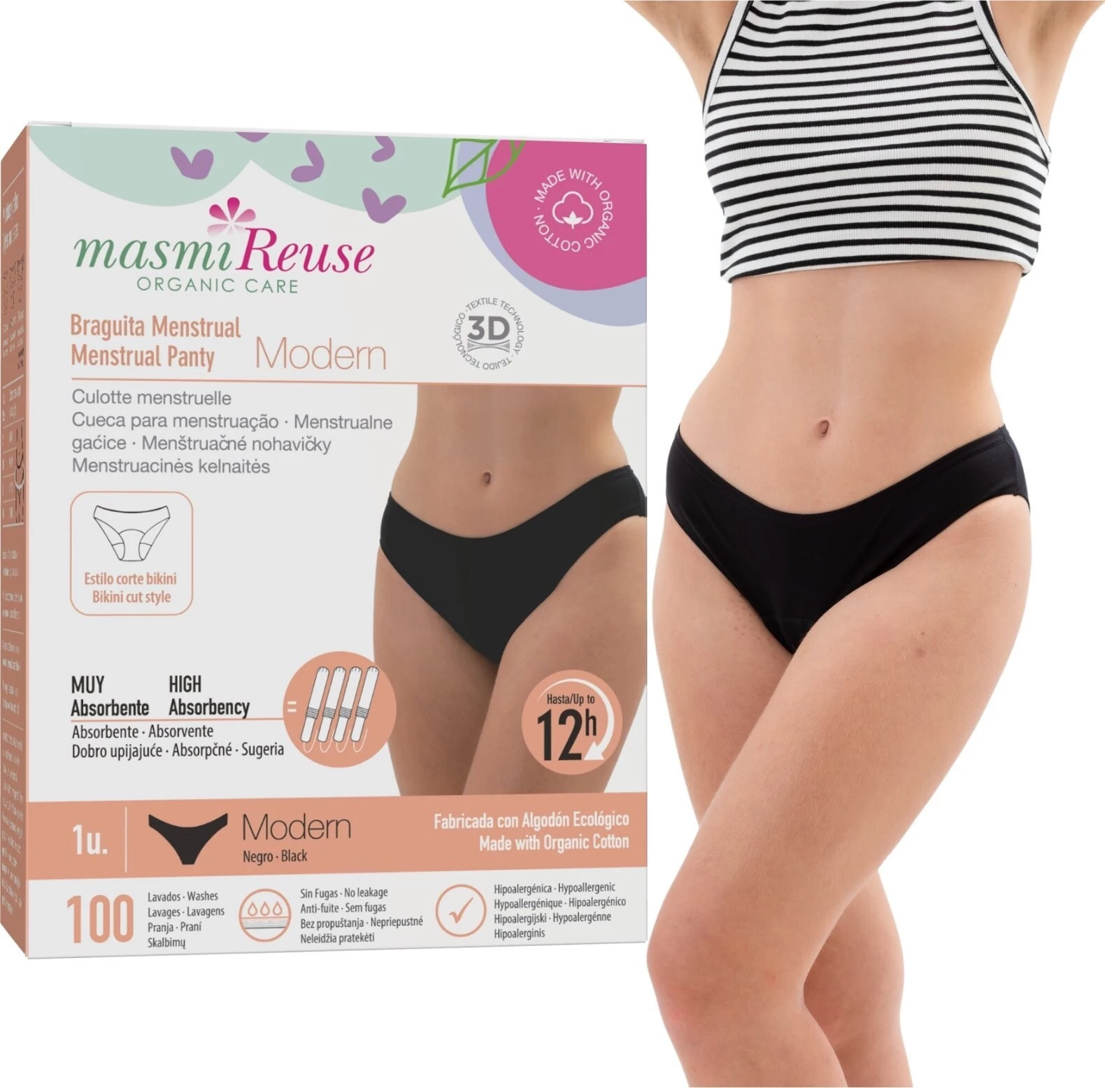 MASMI_Reuse Modern majtki menstruacyjne rozmiar XL 1szt.