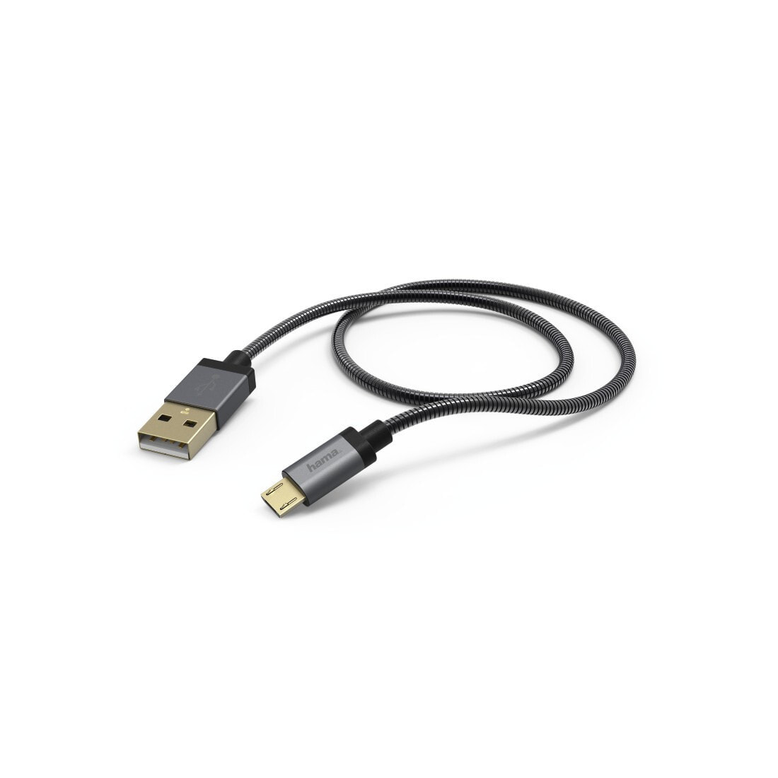 Hama 1.5m, USB2.0-A/USB2.0 Micro-B USB кабель 1,5 m 2.0 USB A Micro-USB B Антрацит 00173625