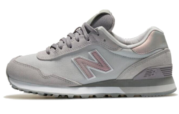 New Balance NB 515 复古 减震防滑 低帮 跑步鞋 女款 灰粉 / Кроссовки New Balance NB 515 WL515CSB