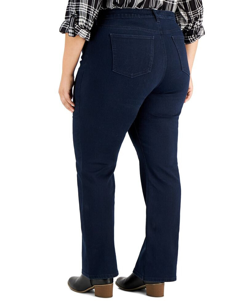 Plus & Petite Plus Size Tummy-Control Bootcut Jeans, Created for Macy's