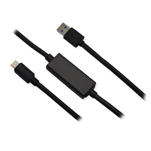 MCL Samar MCL MC923-1C/AM/A-10M - 10 m - USB C - USB A - USB 3.2 Gen 1 (3.1 Gen 1) - 5000 Mbit/s - Black