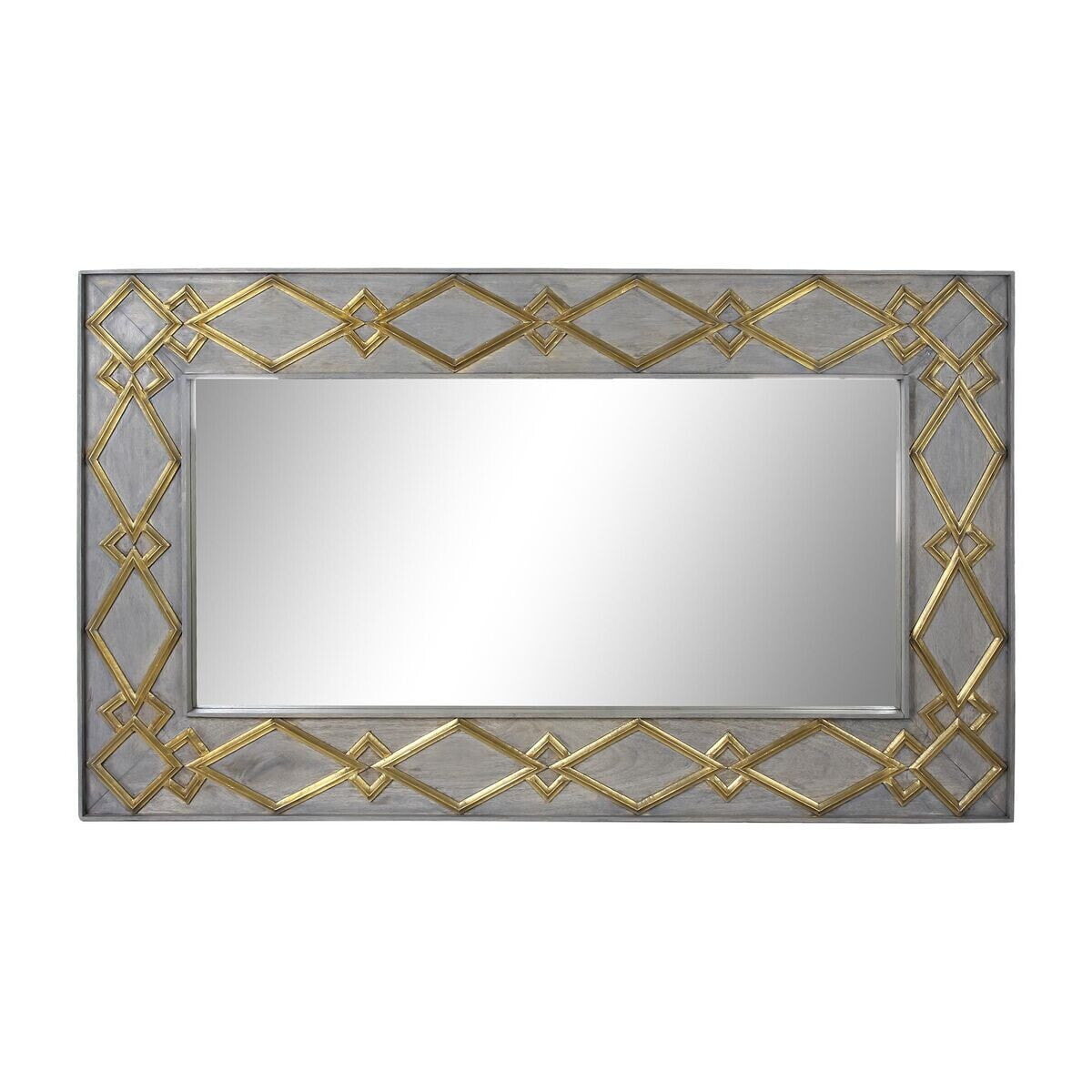 Wall mirror DKD Home Decor Grey Golden Mango wood (154 x 5 x 92 cm)