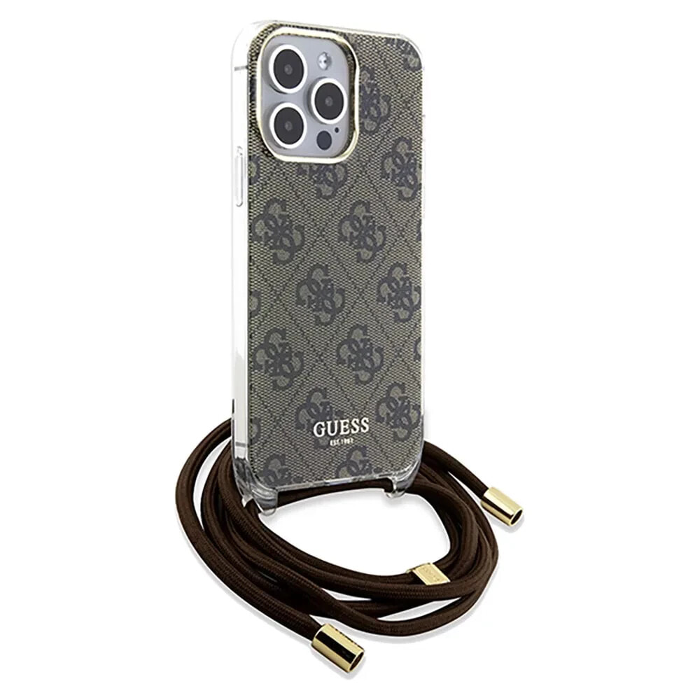 GUESS Guhcp15Xhc4Sew iPhone 15 Pro Max 6.7 Crossbody Cord 4G Print phone case